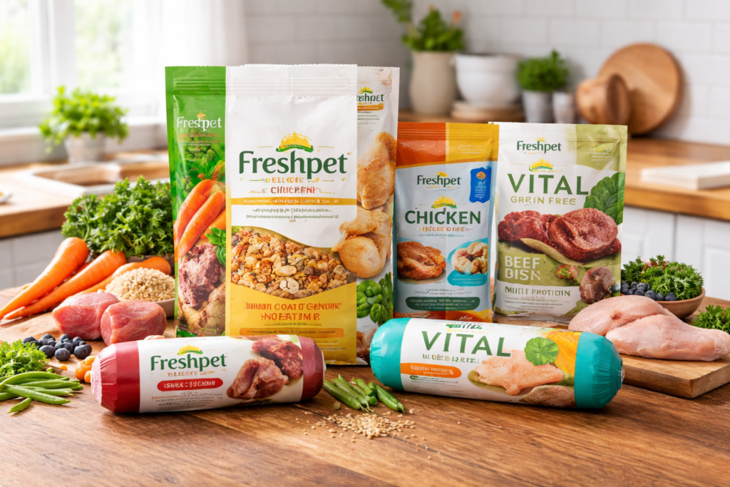 Freshpet dog food slice and serve roll chicken and turkey recipe high quality product