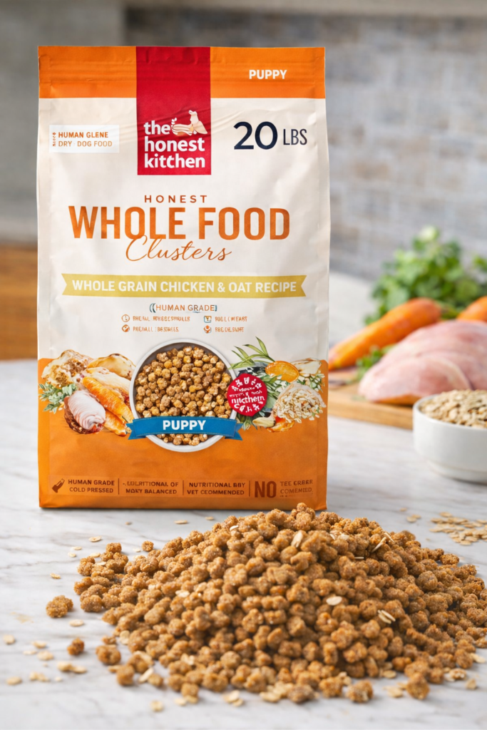 Honest Kitchen Whole Food Clusters Puppy Formula dry dog food 