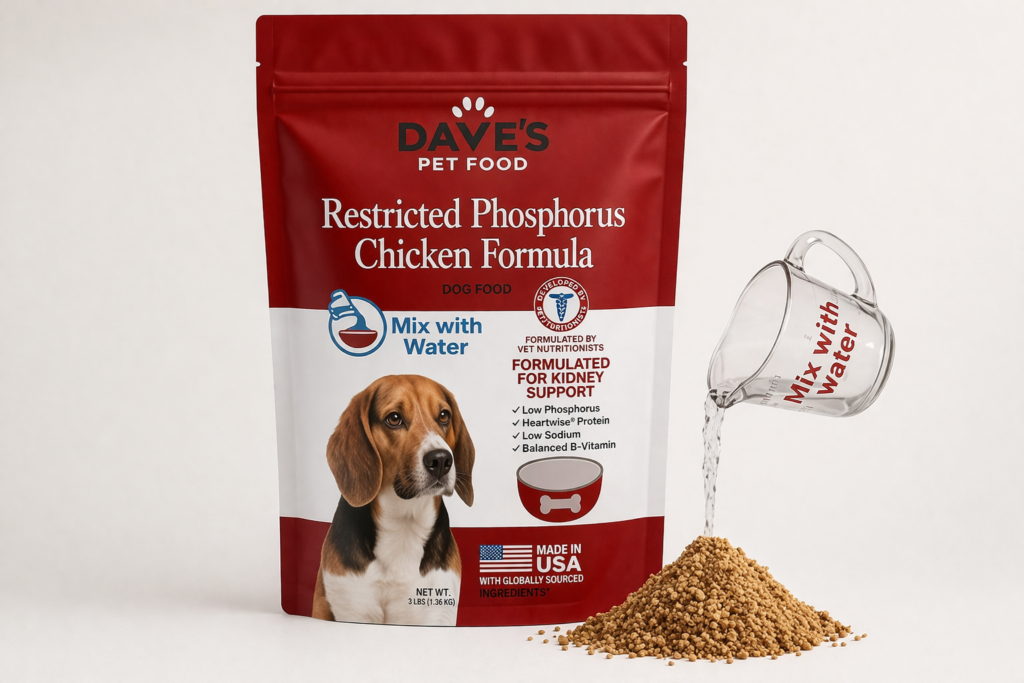 Premium natural dog food with healthy ingredients