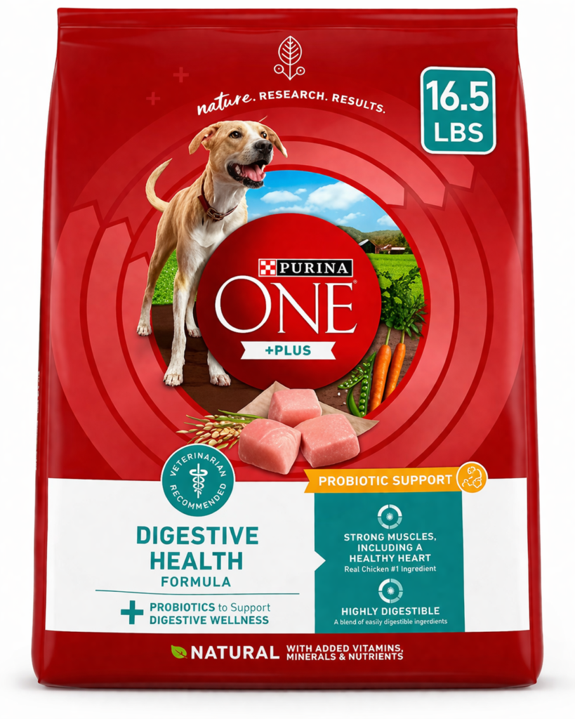 “Purina ONE ingredients real chicken kibble”