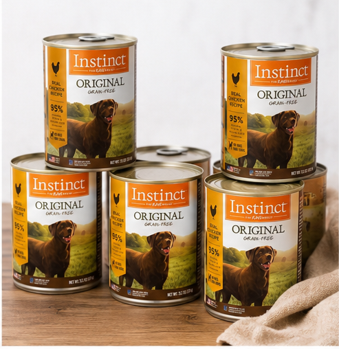 Premium Instinct wet dog food for healthy dogs