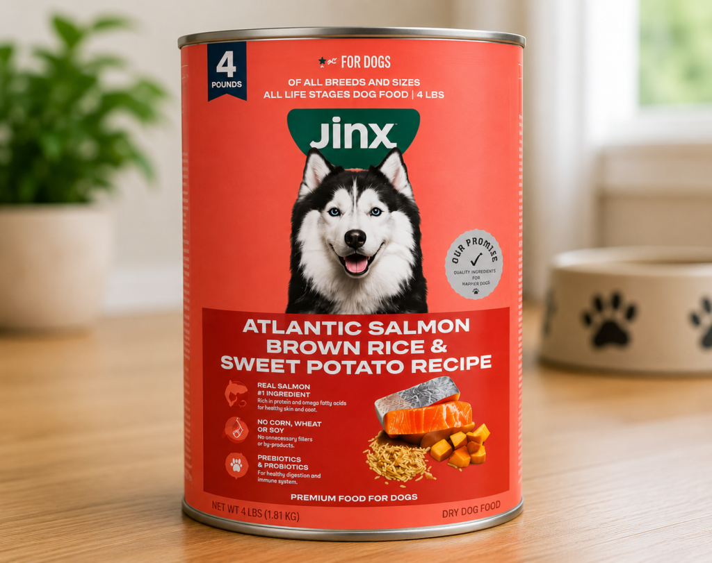 Jinx Atlantic Salmon Brown Rice Sweet Potato Dog Food Bag