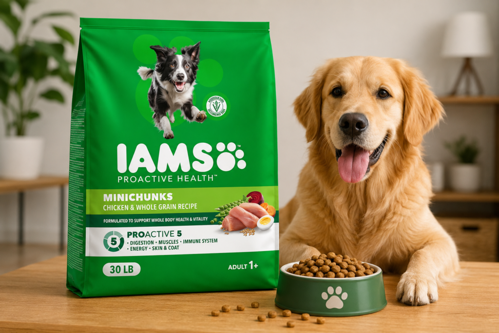 IAMS Proactive Health Adult Minichunks Premium Dry Dog Food bag