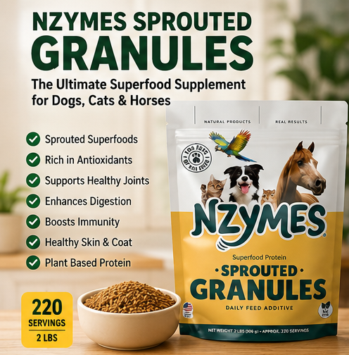 Best Natural Dog Supplement Nzymes Sprouted Granules 2 LBS