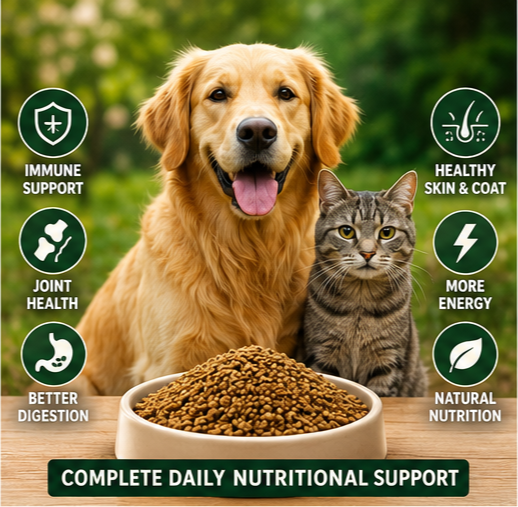 Nzymes Sprouted Granules 2 LBS Daily Feed Additive for Dogs, Cats and Horses