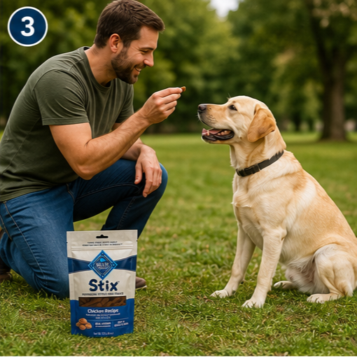Healthy chicken dog treats for puppies and adult dogs
