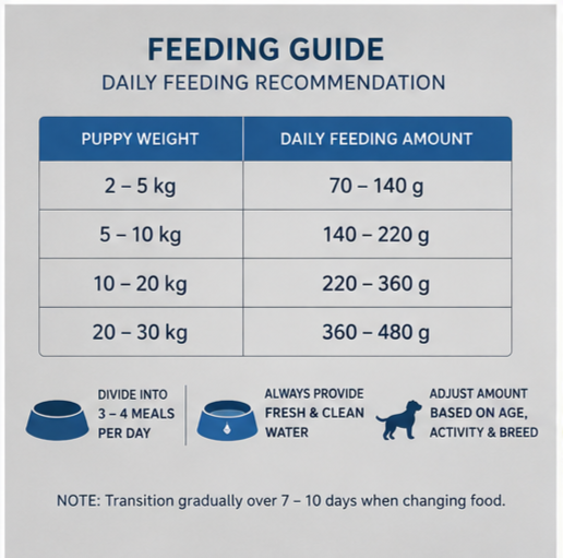 Premium ingredients in Next Level Super Premium Dog Food HI-PRO Puppy